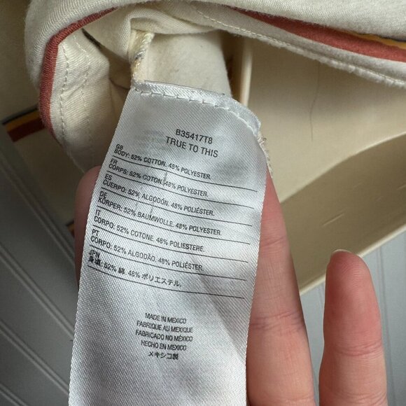 Volcom striped long sleeve crop top womens size XS G10 - Picture 5 of 5